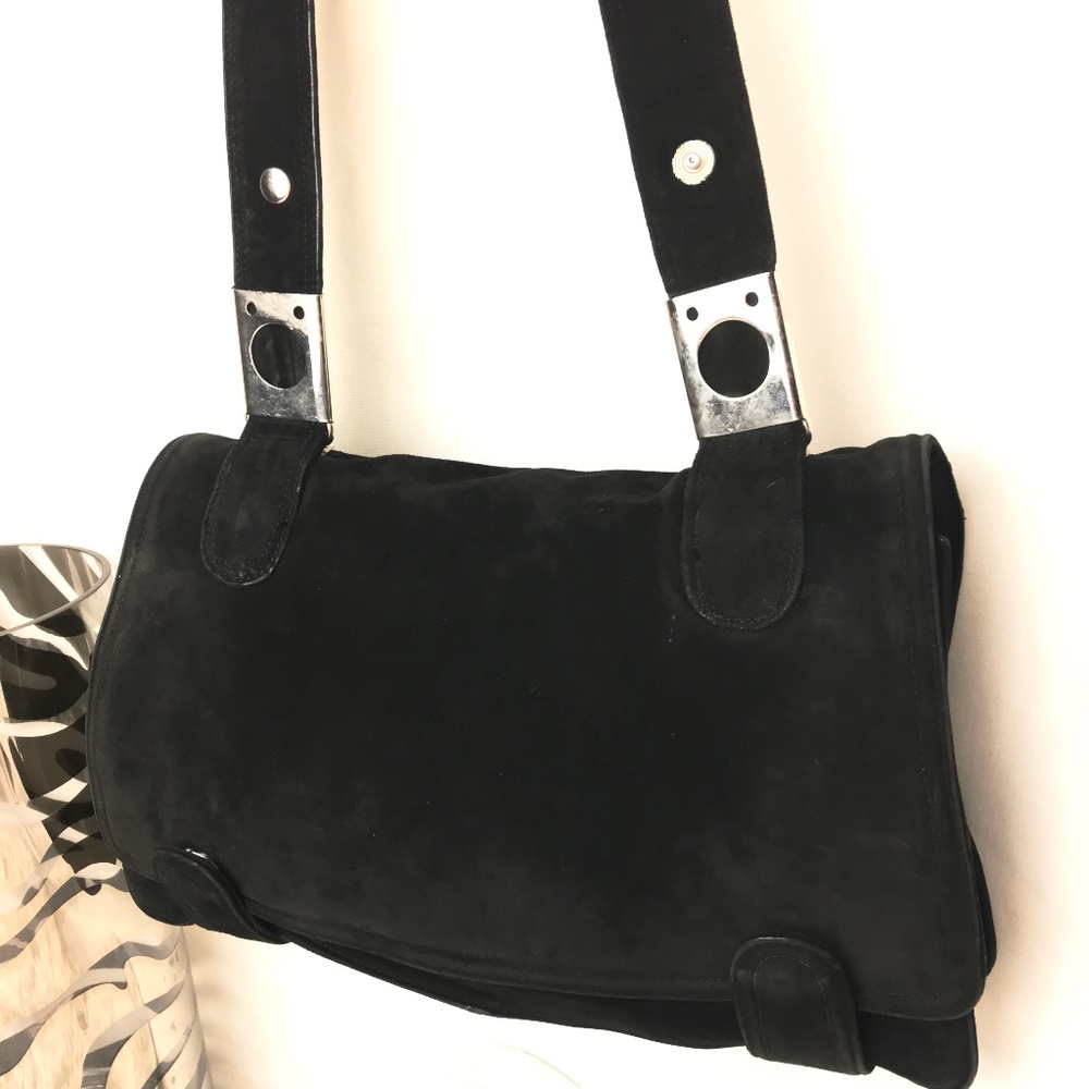 Soft Black Shoulder Purse